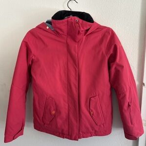 ROXY Girls PINK Hooded Waterproof DryFlight Ski Snow SNOWBOARD JACKET sz 12